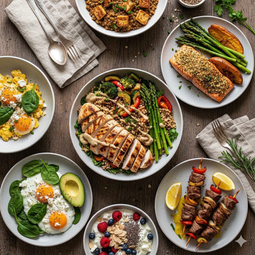 Recetas altas en proteína