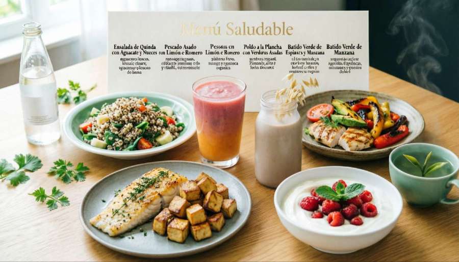 Menú semanal fitness para entrenar en casa