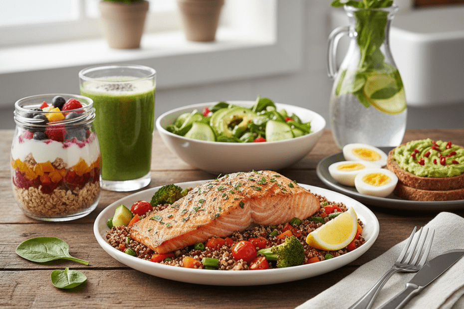 Menu semanal de fitness