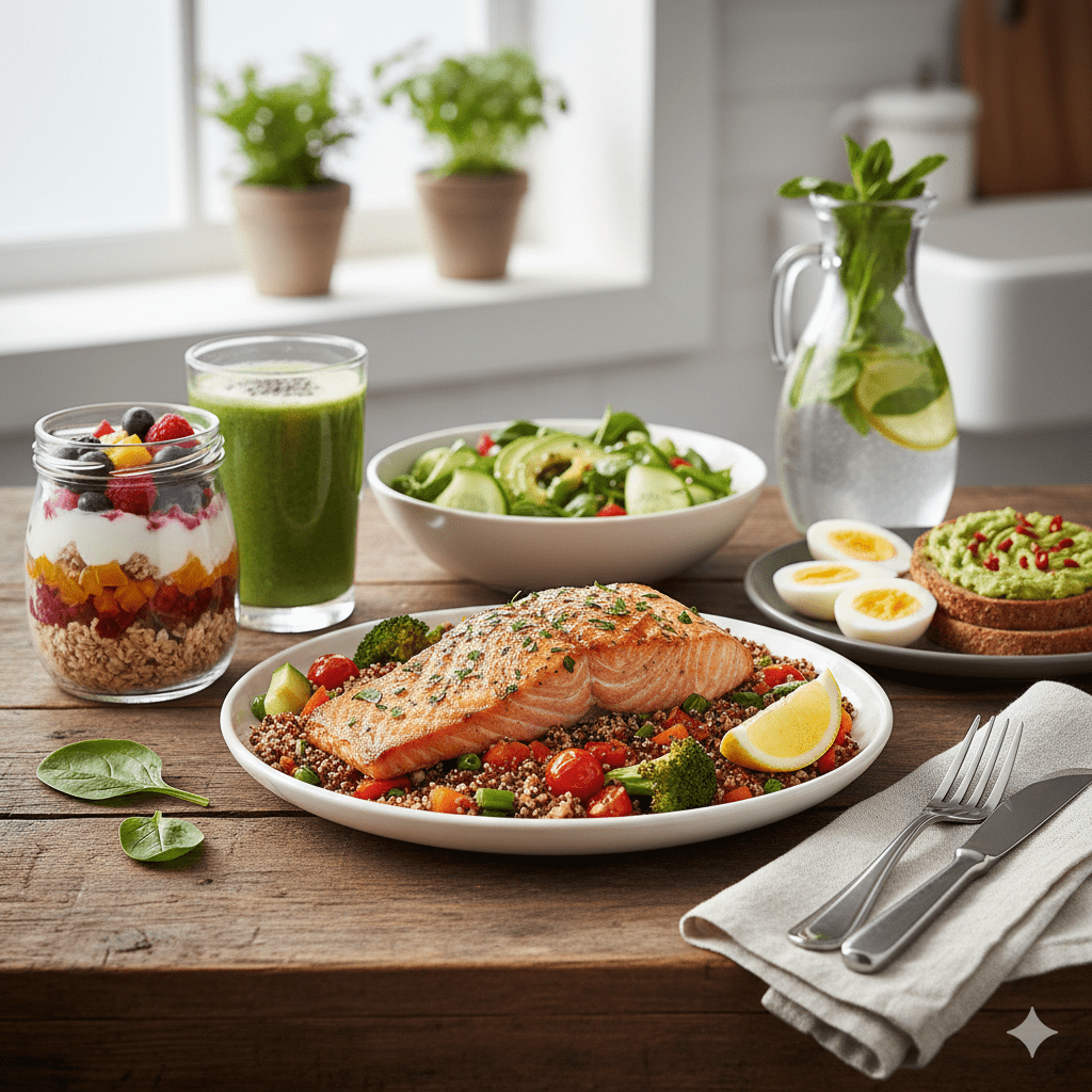 Menu semanal de fitness