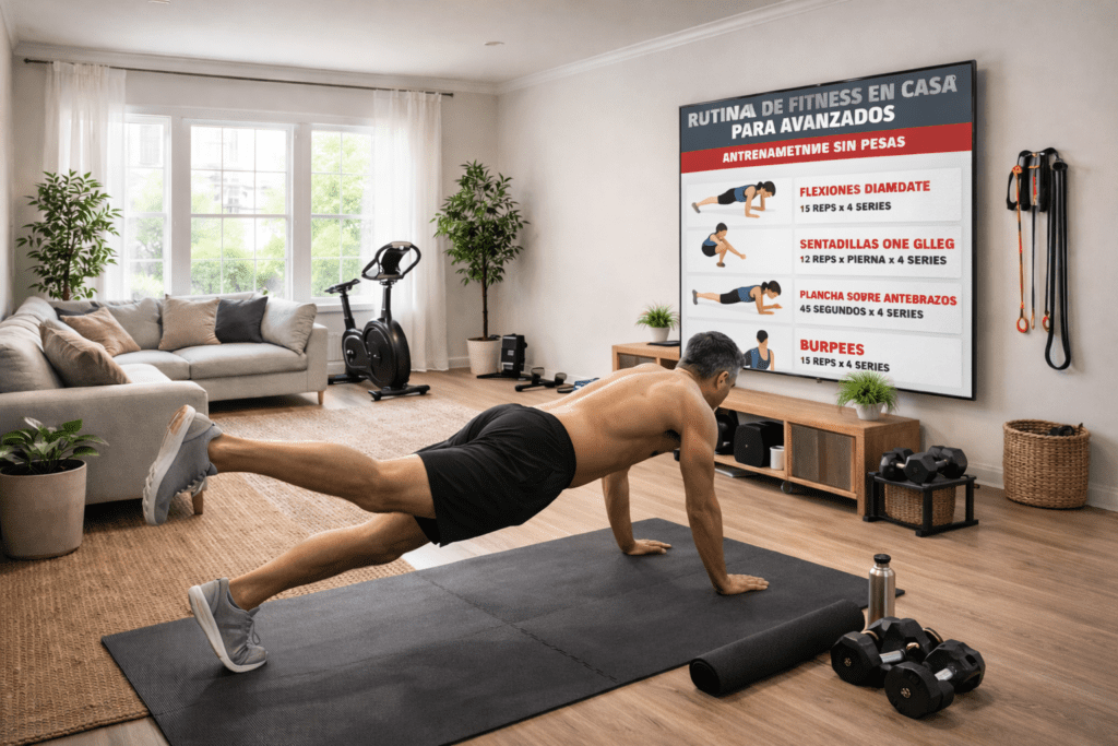 Rutina de Fitness en Casa para Avanzados: Entrenamiento sin Pesas