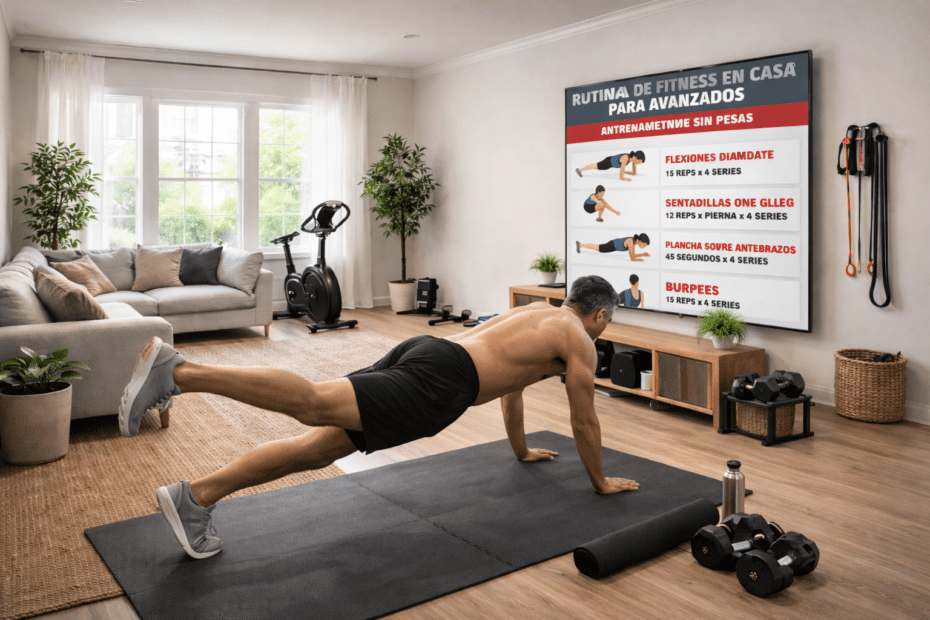 Rutina de Fitness en Casa para Avanzados: Entrenamiento sin Pesas