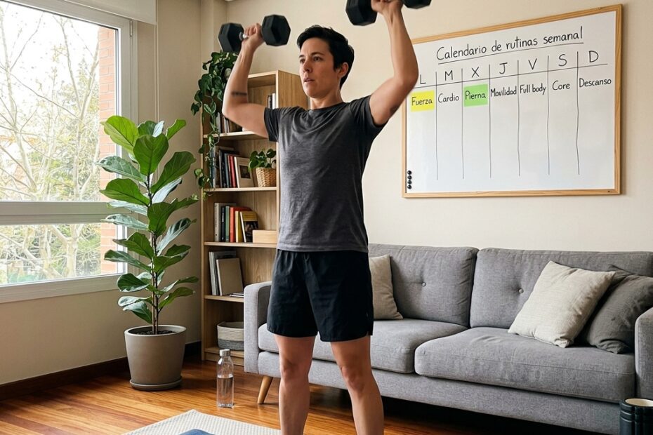 RUTINA SEMANAL "DE FITNESS EN CASA
