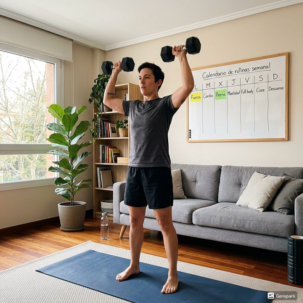 RUTINA SEMANAL "DE FITNESS EN CASA