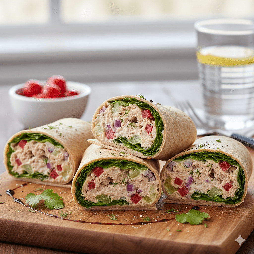 Wrap Integral de Atún y Yogur Griego