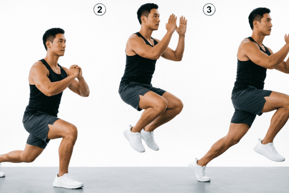 Zancada Alterna con Salto (Alternating Jump Lunges)