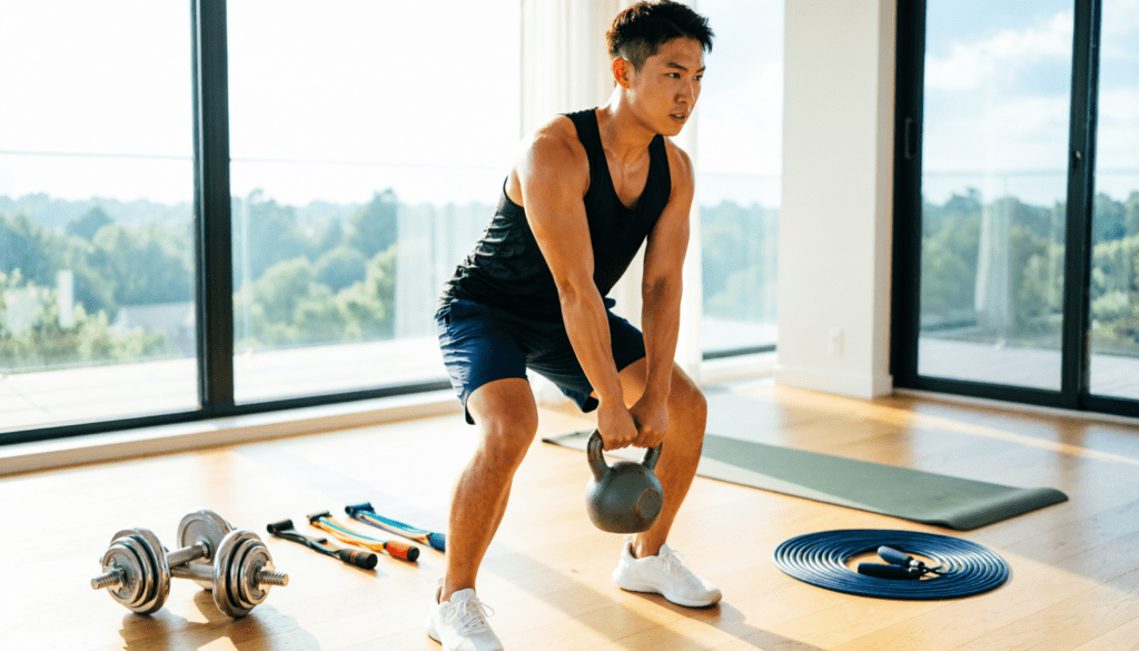 Rutinas de Fuerza y Cardio en Casa con Material